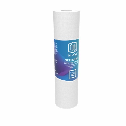 1 Micron Wholehouse Sediment Water Filter  Replacement Cartridge 10" x 2.5"  Value Pack (12) Perspective: back