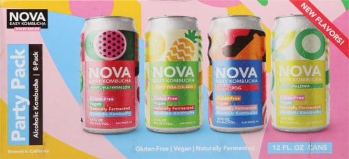 Nova Easy Kombucha Alcoholic Kombucha Party Pack Perspective: back
