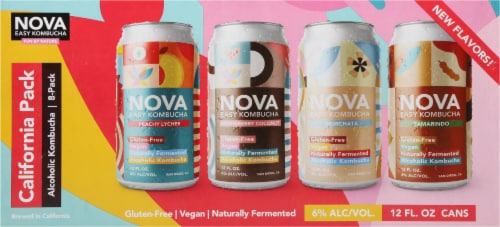 Nova Easy Kombucha Alcoholic Kombucha Party Pack Perspective: back