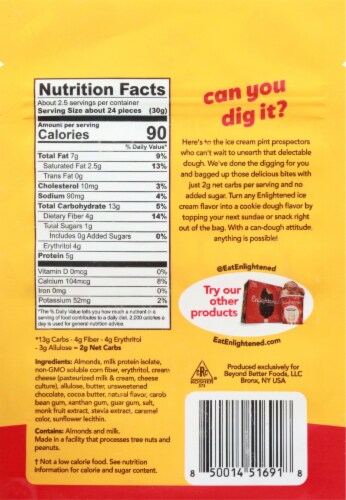 Enlightened® Keto Chocolate Chip Cookie Dough Bites Perspective: back