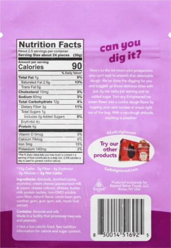 Enlightened® Keto Fudge Brownie Dough Bites Perspective: back