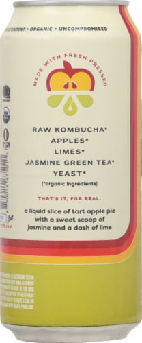 Boochcraft Apple Jasmine Organic Hard Kombucha Perspective: back