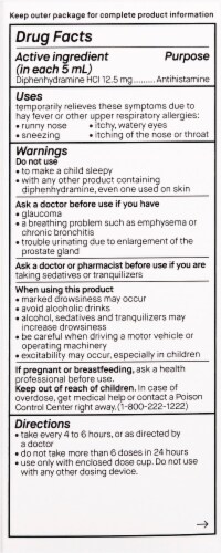 Genexa Kids' Allergy Syrup Perspective: back