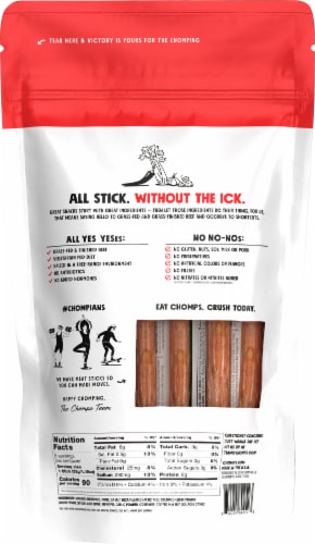 Chomps® Original Beef Sticks Perspective: back