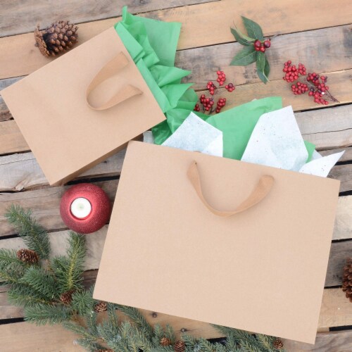 Prime Line Packaging Brown Kraft Paper Bags with Paper Twist