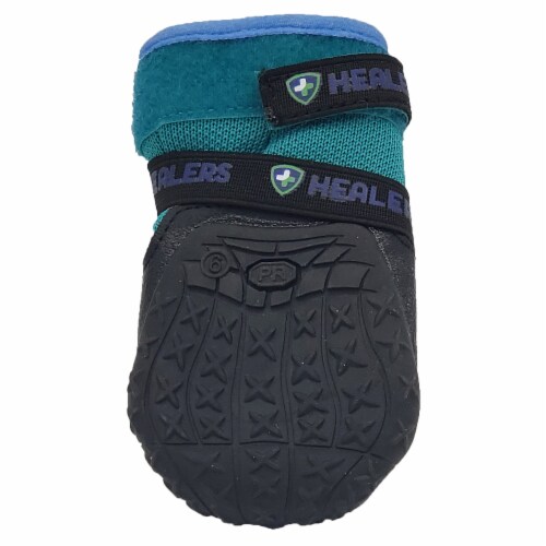 Healers Urban Walkers III Dog Booties One Pair TEAL MEDIUM LARGE Med Large 1 Harris Teeter
