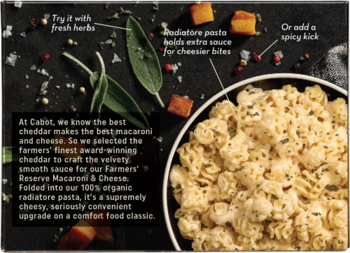 Cabot® Farmers' Reserve Sharp Cheddar Macaroni & Cheese Perspective: back