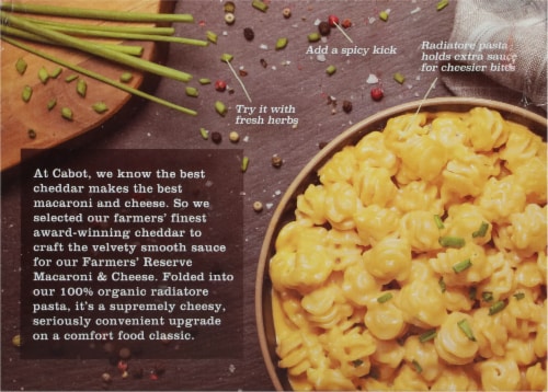Cabot® Farmers Reserve Yellow Cheddar Mac & Cheese Perspective: back