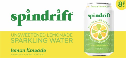 Spindrift® Lemon Limeade Flavored Sparkling Water Cans Perspective: back