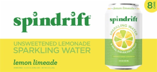 Spindrift® Lemon Limeade Flavored Sparkling Water Cans Perspective: back