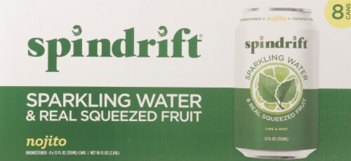 Spindrift® Nojito Lime & Mint Flavored Sparkling Water Cans Perspective: back