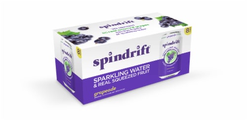 Spindrift® Grapeade Sparkling Water Cans Perspective: back