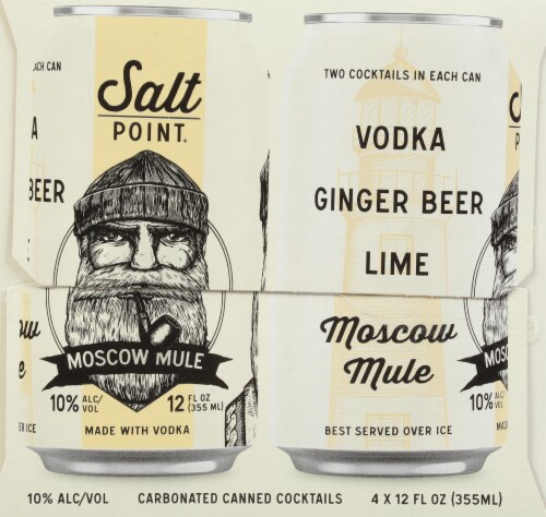 Salt Point® Beverage Company Moscow Mule Ready to Drink Cocktail Perspective: back
