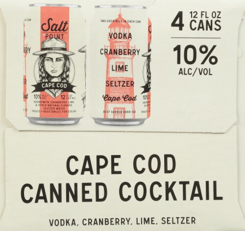 Salt Point Beverage Company Cape Cod Ready to Drink Cocktail Perspective: back