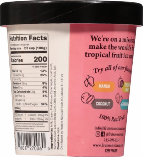 Frutero® Guava Ice Cream Perspective: back