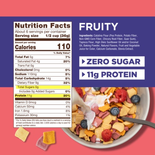 Catalina Crunch® Fruity Keto Cereal Perspective: back