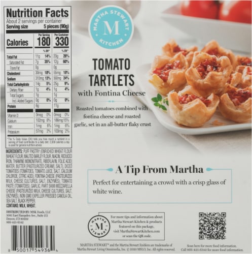 Martha Stewart Tomato Tartlets Perspective: back