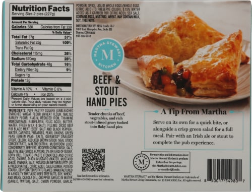 Martha Stewart Kitchen Beef Stout Hand Pies Perspective: back