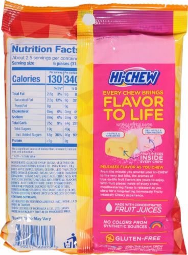 Hi-Chew™ PlusFruit Candy Perspective: back