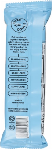 Drumroll® Vanilla Glazed Mini Protein Donuts Perspective: back