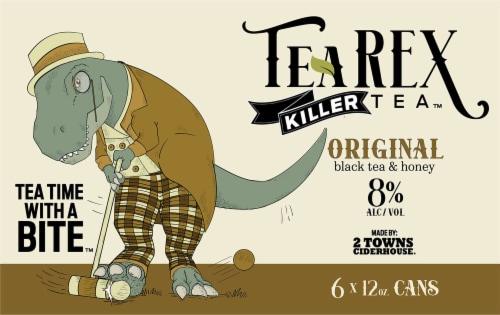 TeaRex Killer Tea Original Hard Black Tea and Honey Perspective: back