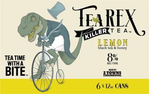 TeaRex Killer Tea Hard Lemon Black Tea and Honey Perspective: back