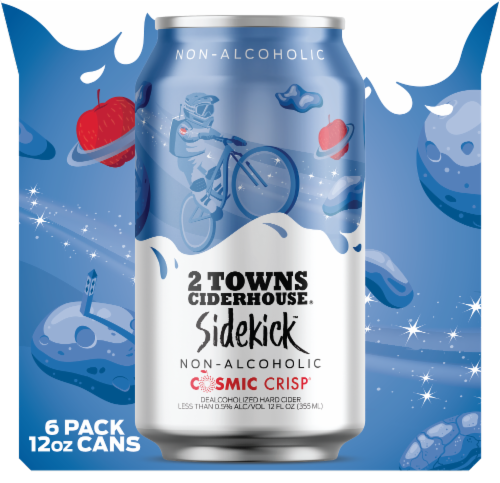 2 Towns Ciderhouse® Sidekick Non-Alcoholic Cosmic Crisp Perspective: back