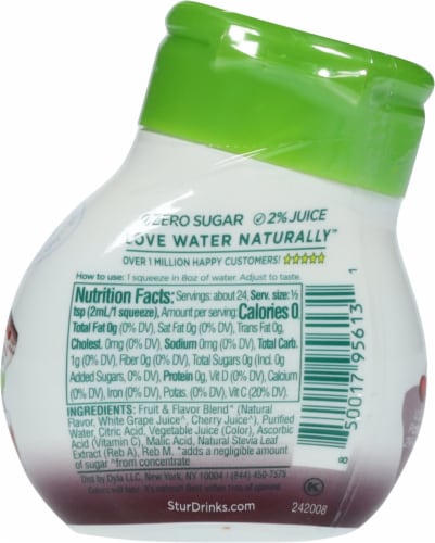 Stur™ Black Cherry Antioxidant Water Enhancer Perspective: back