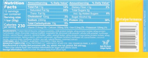 Vital Performance™ Vanilla Coconut Protein Bars Perspective: back