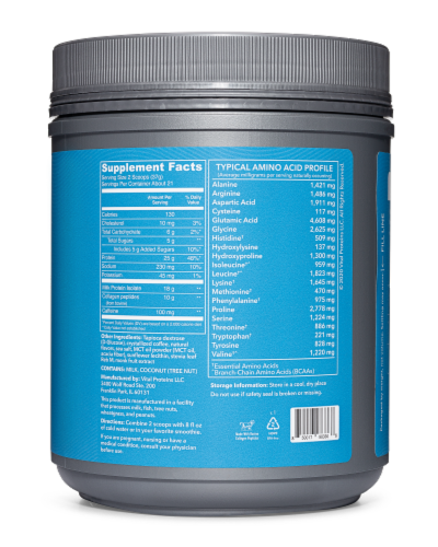 Vital Performance™ Cold Brew Coffee Protein Powder Perspective: back