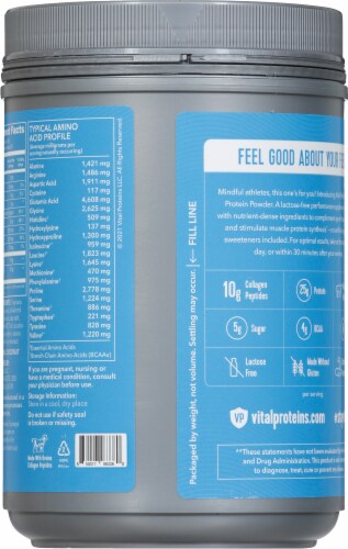 Vital Performance™ Chocolate Protein Powder Perspective: back