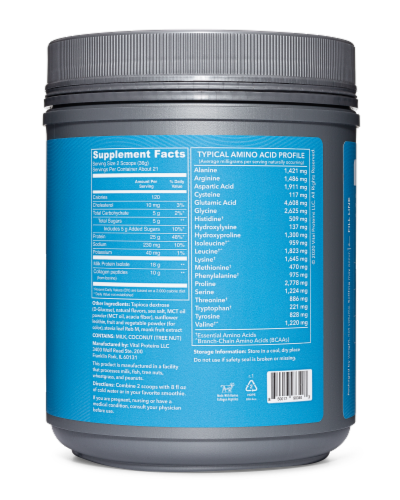 Vital Performance™ Strawberry Protein Powder Perspective: back