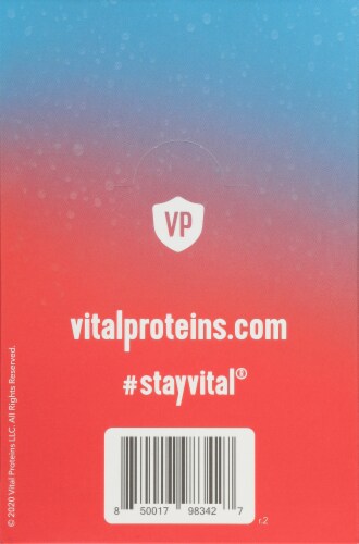 Vital Proteins Tropical Blast Hydration + Collagen Supplement Packets Perspective: back