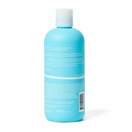 Function of Beauty Custom Straight Hair Shampoo Base with Coconut Water Perspective: back