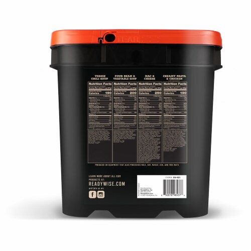 ReadyWise Oitdoor Meals Hunting Bucket Perspective: back