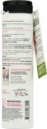 No Fade Fresh Light Pink Color Depositing Shampoo Perspective: back
