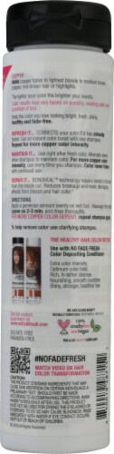 No Fade Fresh Copper Color Depositing Shampoo Perspective: back