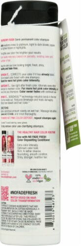 No Fade Fresh Raspberry Rush Color Depositing Shampoo Perspective: back