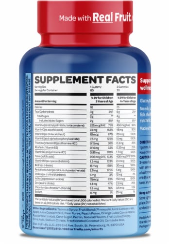 The Smurfs™ Kids Gummy Multi-Vitamin Perspective: back