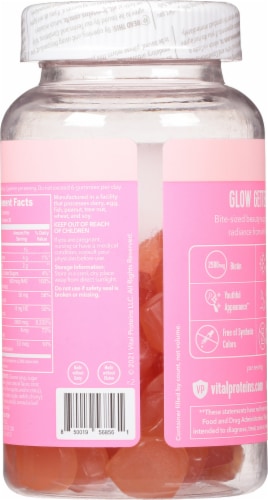 Vital Proteins Strawberry Beauty Gummies Perspective: back