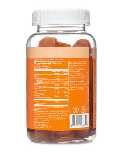 Vital Proteins® Citrus Immune Support Gummies Perspective: back