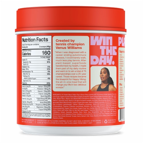 Happy Viking® Complete Superfood Powder - Strawberry Smoothie Perspective: back