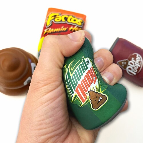 BravoNavo Junk Food Doody Slow Rise Soft Squeeze Squishy Toy Perspective: back