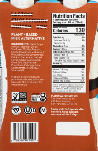 NotMilk™ Chocolate Plant Based Milk Perspective: back