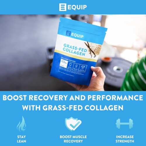 Equip Foods Grass-Fed Vanilla Collagen with Amino Acids Healthy Joints, Skin and Nails Perspective: back