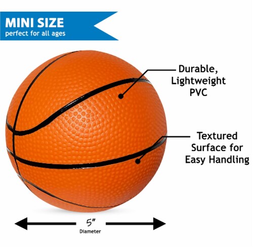 Botabee 5  Mini Basketball Balls 3 Pack | PVC, Small Basketball for Indoor/Outdoor Play Perspective: back