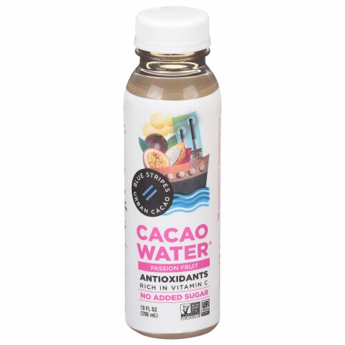 Blue Stripes Cacao Water, Passion Fruit Perspective: back