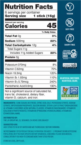 Liquid I.V.® Hydration Multiplier® Tropical Punch Electrolyte Drink Mix Packets Perspective: back