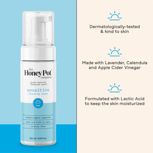The Honey Pot Feminine Sensitive Intimate Foaming Wash Perspective: back