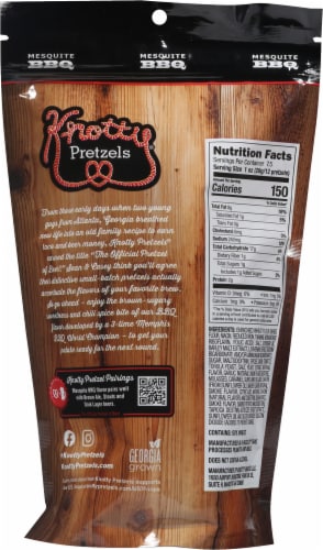 Knotty Pretzels® Mesquite BBQ Pretzels Perspective: back